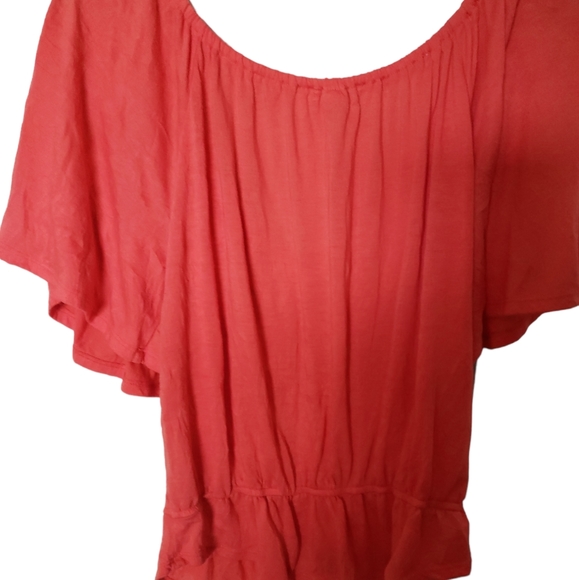 M Derek Heart Vibrant Orange off the shoulders blouse 🧡 - Picture 2 of 4